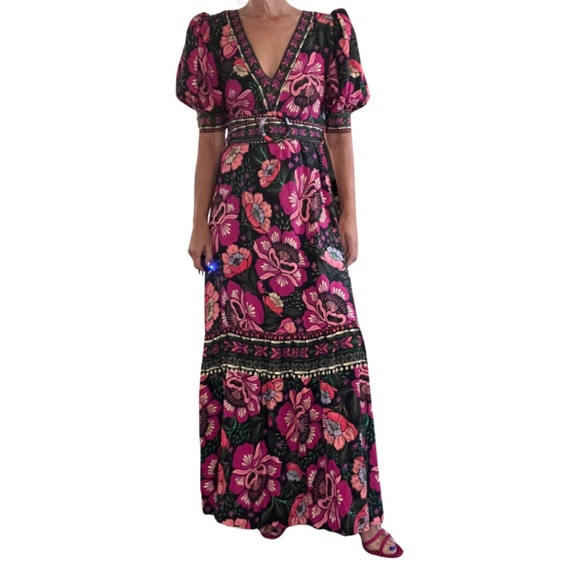 NWT FARM Rio Flowers Garden Maxi Dress (S) - Picture 2 of 10